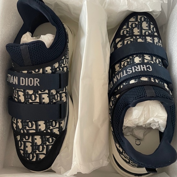 Dior Shoes New In Box Blue Dior Tennis Shoes Wander Poshmark